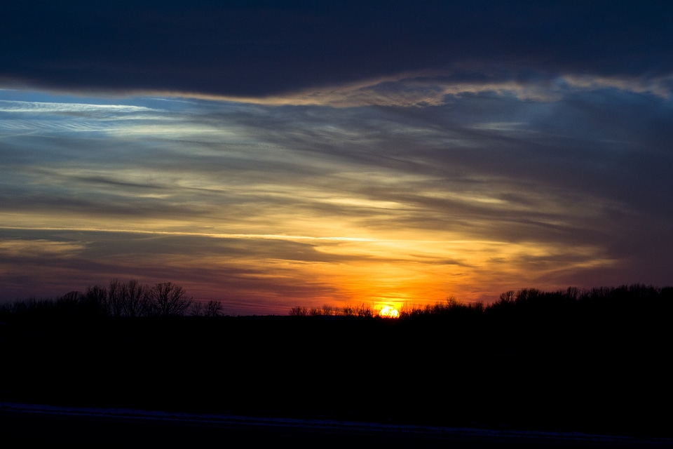 Clouds evening dusk