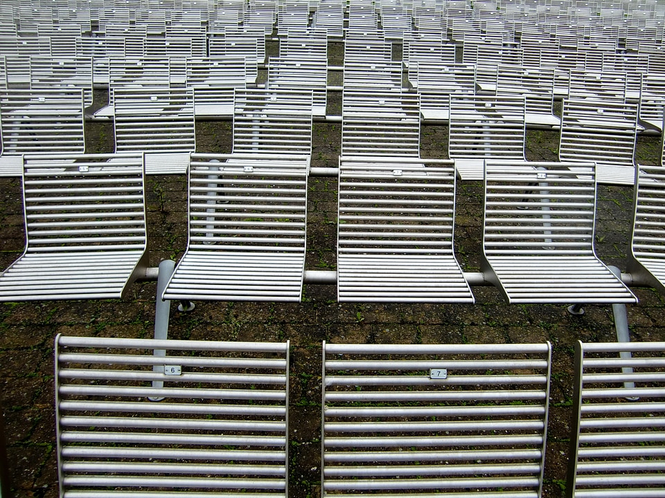 Grandstand seats chair series photo