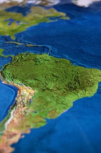 Map south america atlas