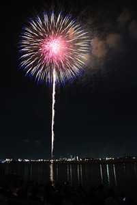 Fireworks sky night photo