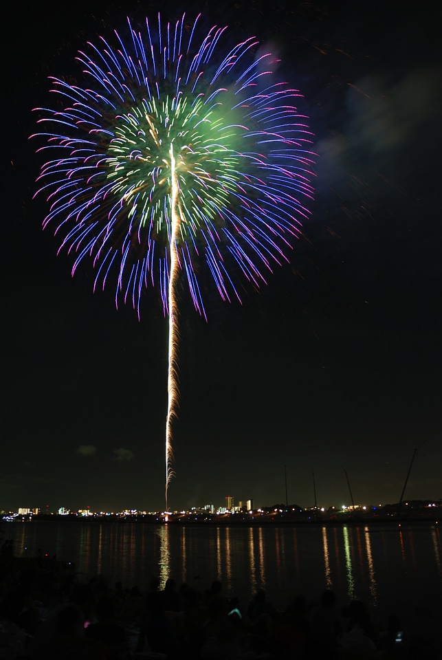 Celebration color exploding