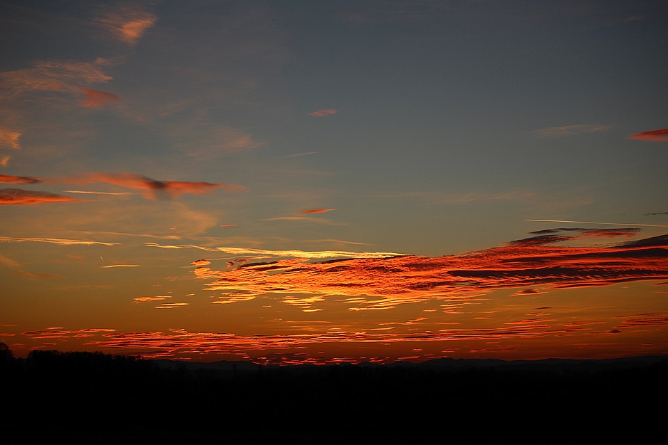 Red afterglow abendstimmung