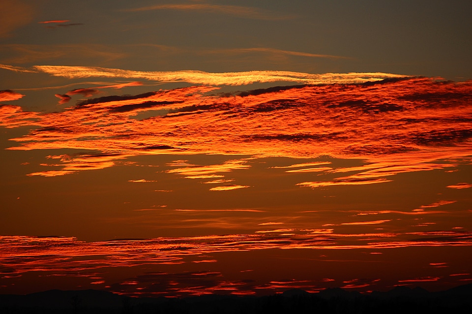 Red afterglow abendstimmung