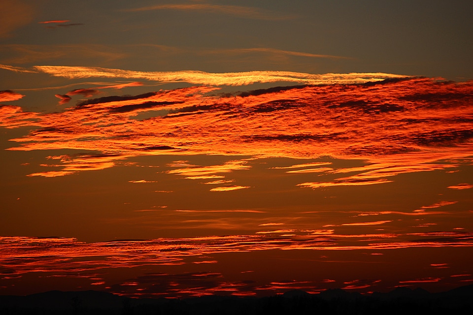 Red afterglow abendstimmung photo