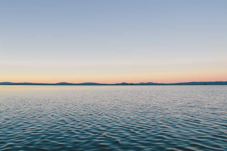 Calm ripples nature
