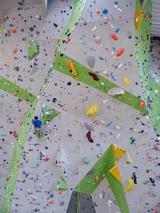 Climbing holds artificial climbing wall climbing routes photo