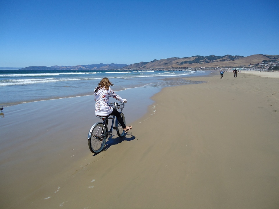 Beach bicycle california