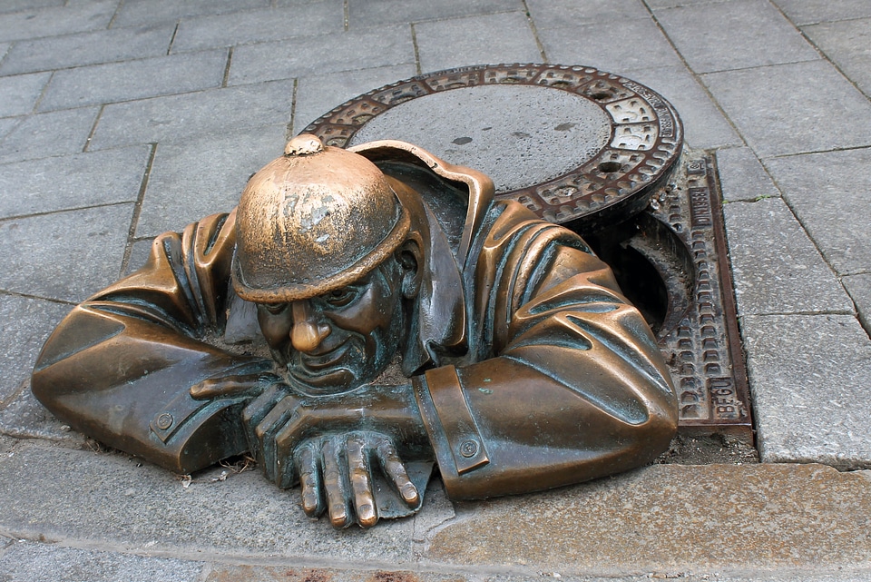 Slovakia funny bronze