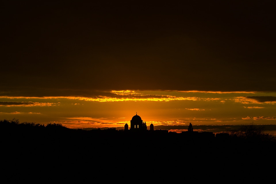 Clouds sunset yellow