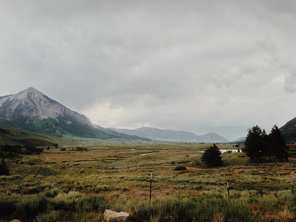 Field cloudy overcast