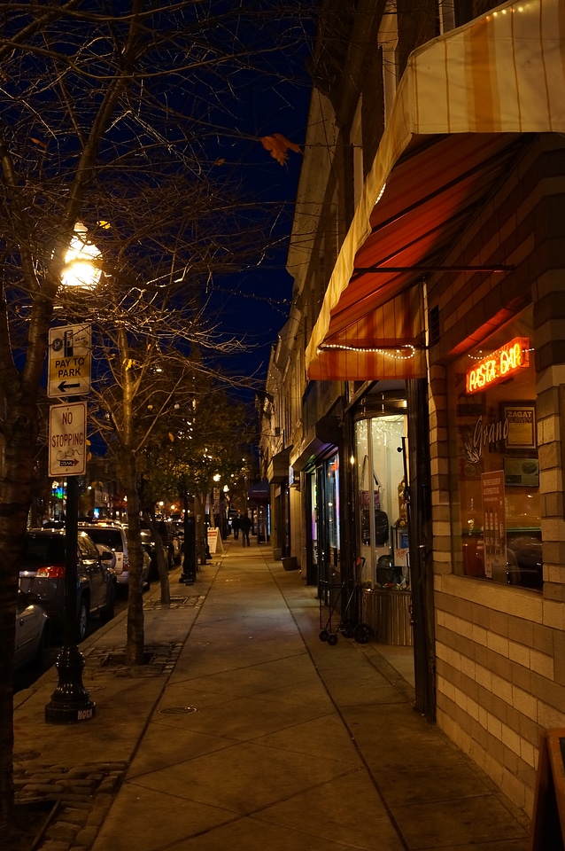 Shops storefronts late