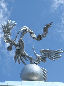 Monument storks uzbekistan