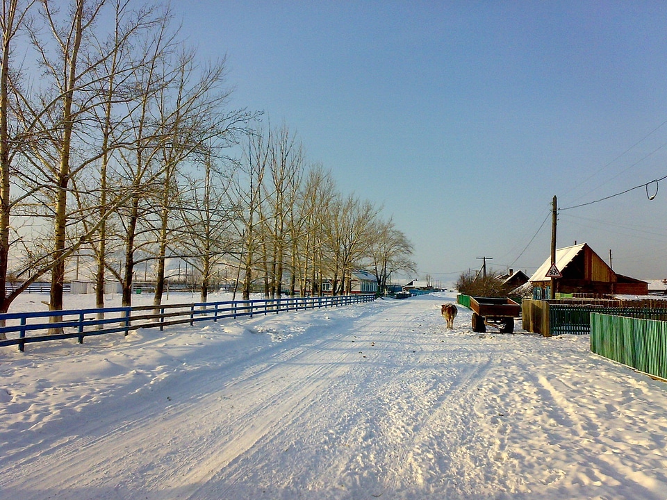 Snow ice sky