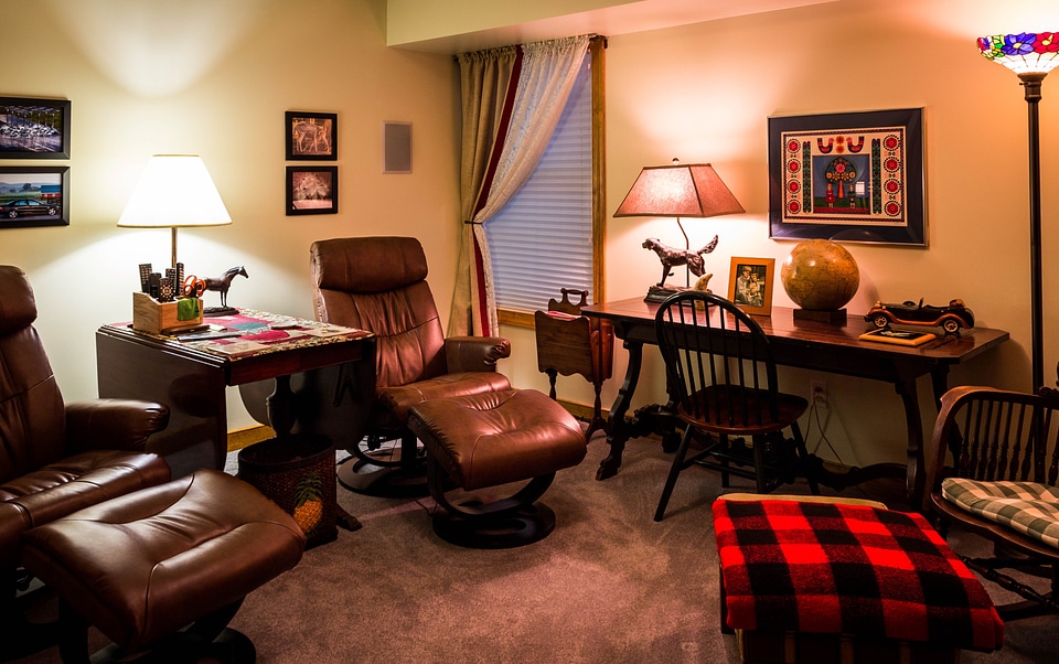Library table furniture living room