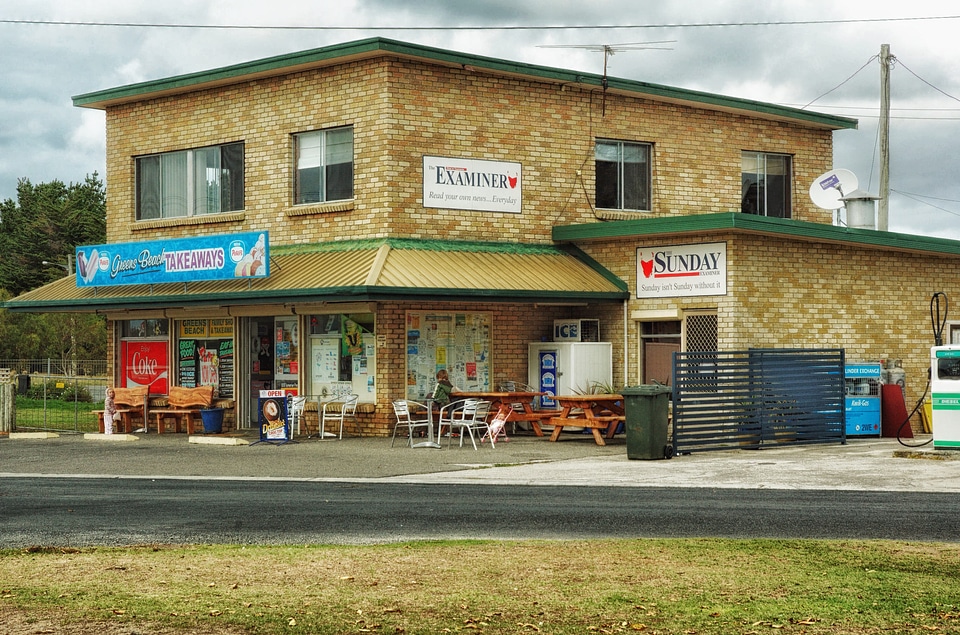 Shop business building
