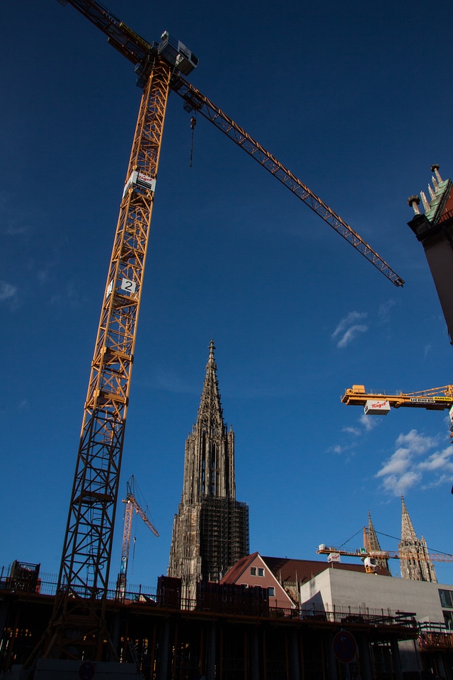 Blue construction münster