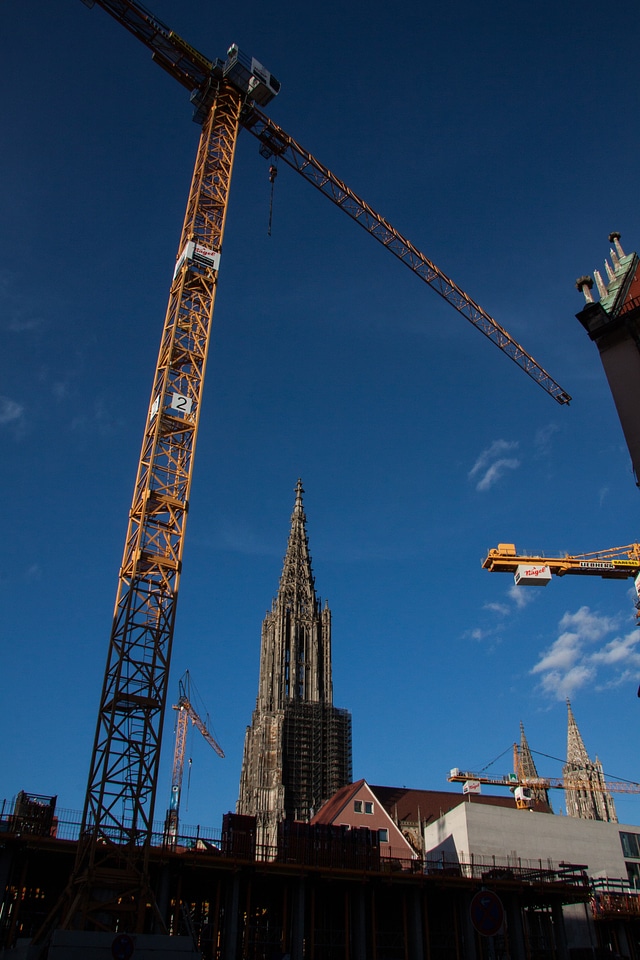 Blue construction münster photo