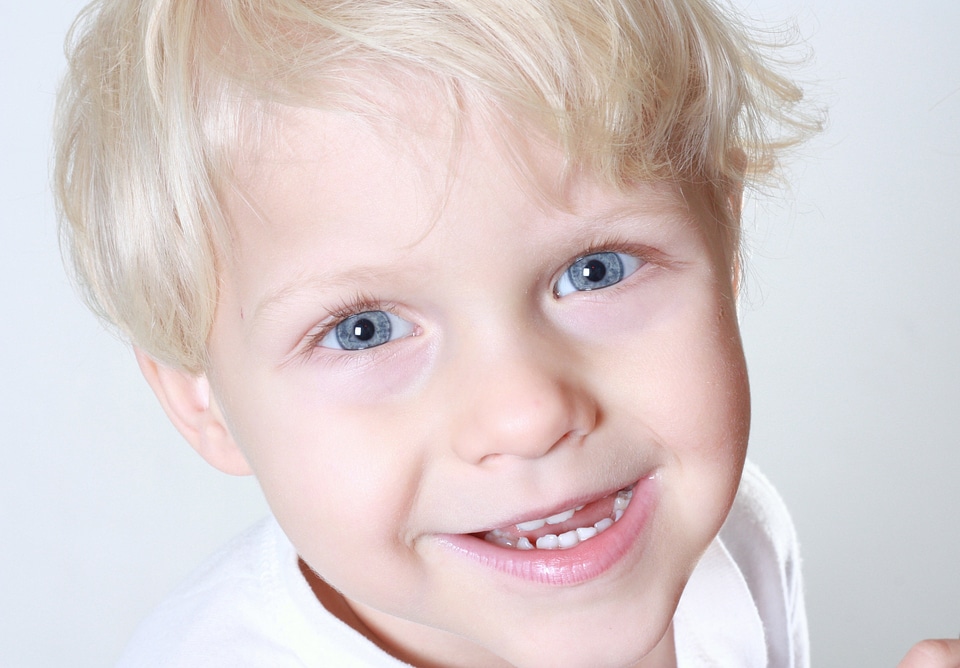 Toddler blond child