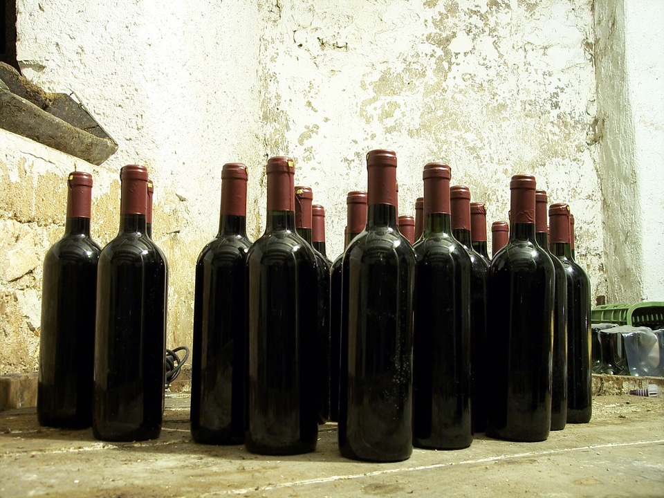 Bottles wine bottles of wine