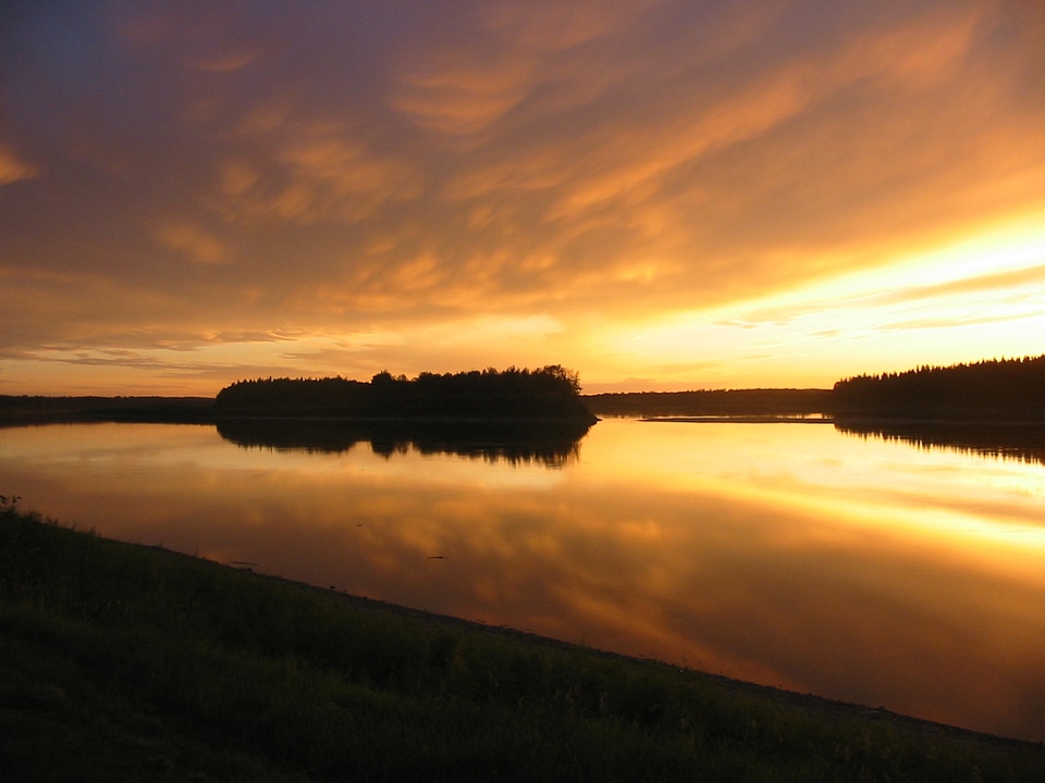 Sky clouds evening photo