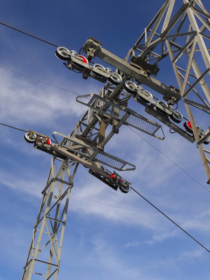 Ski lift pulleys technology