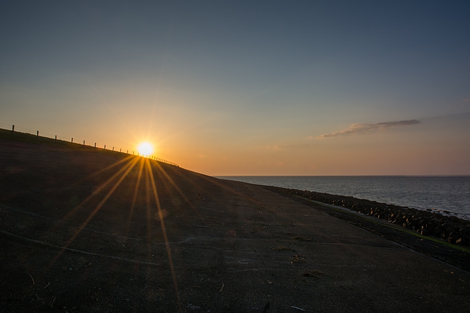Coast coastline twilight