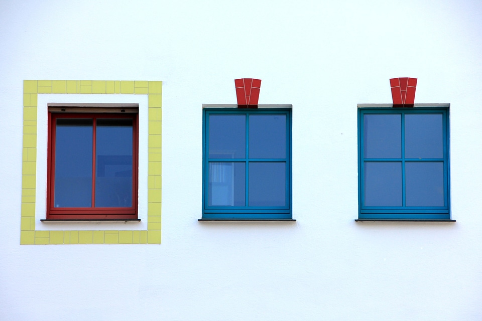 Window colorful frame