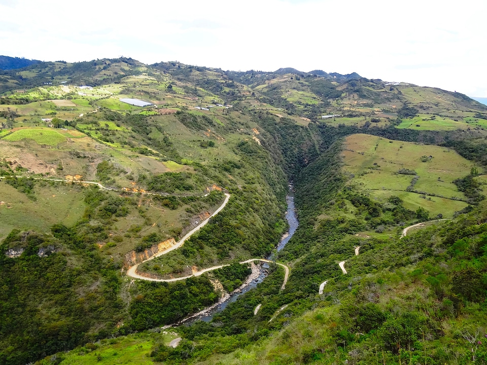 Mountains valley ravine