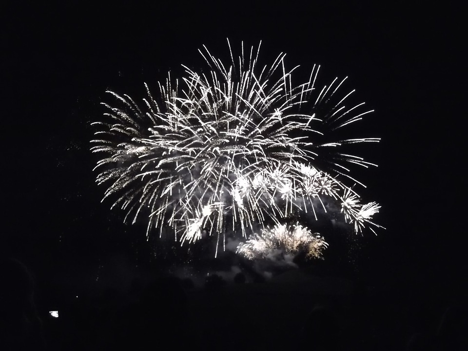 Black colorful fire