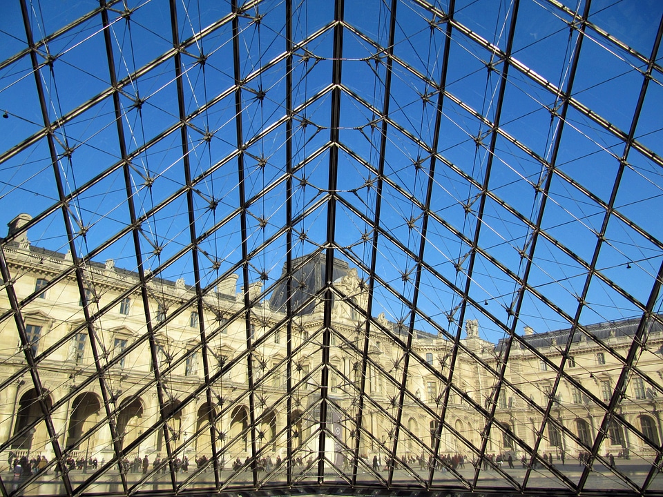 Pyramid museum buildings architecture photo