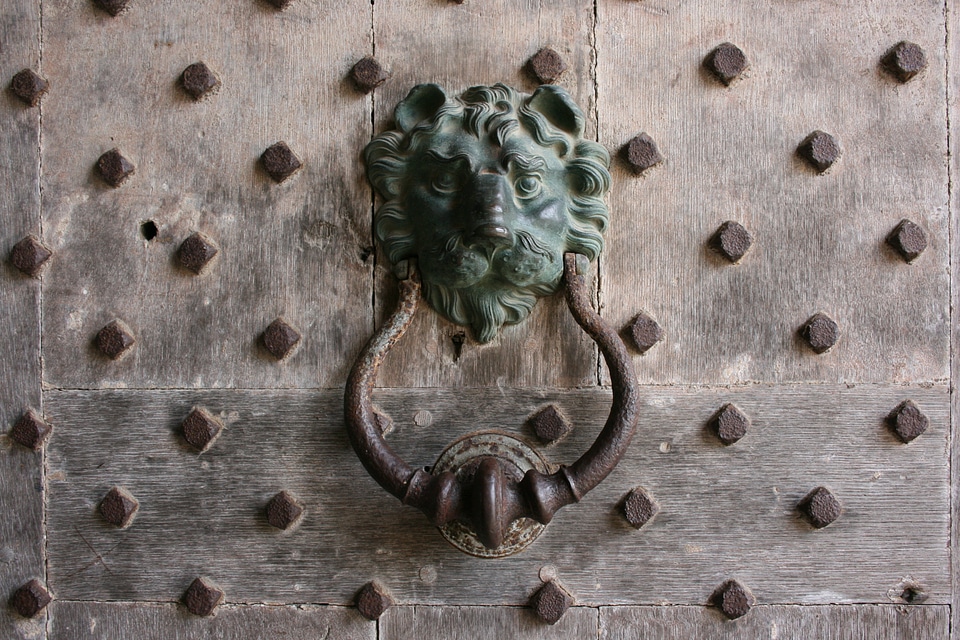 Lion door leeds castle
