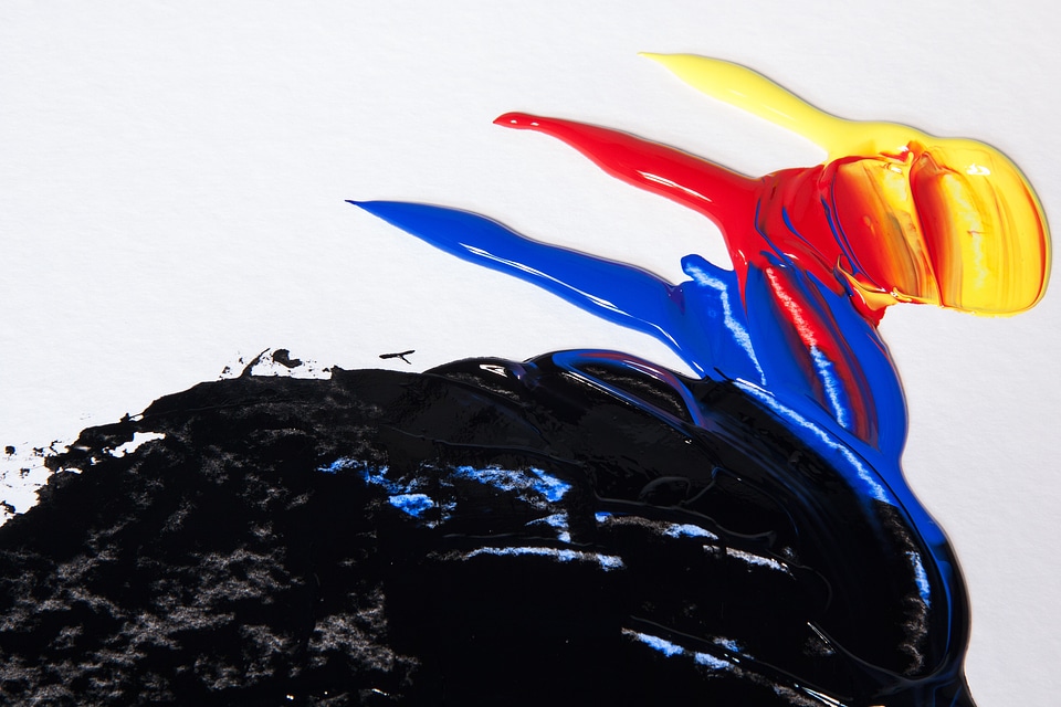 Colorful mix plastic dispersion