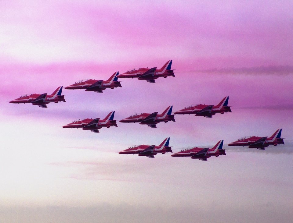 Clacton-on-sea air show red photo