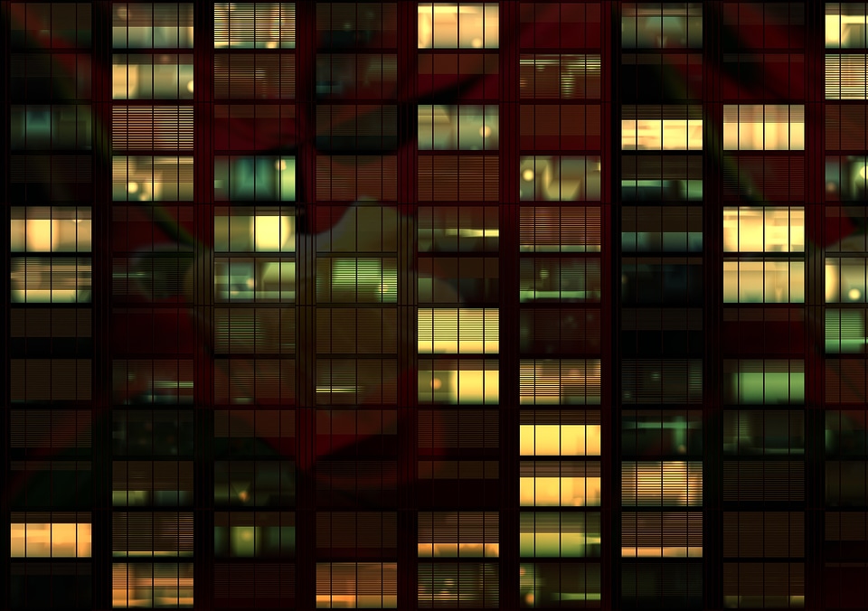Evening lights window