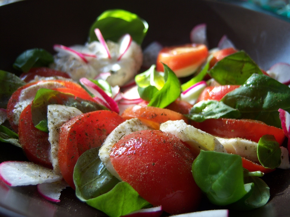 Mozzarella mozzarella tomato skewers basil
