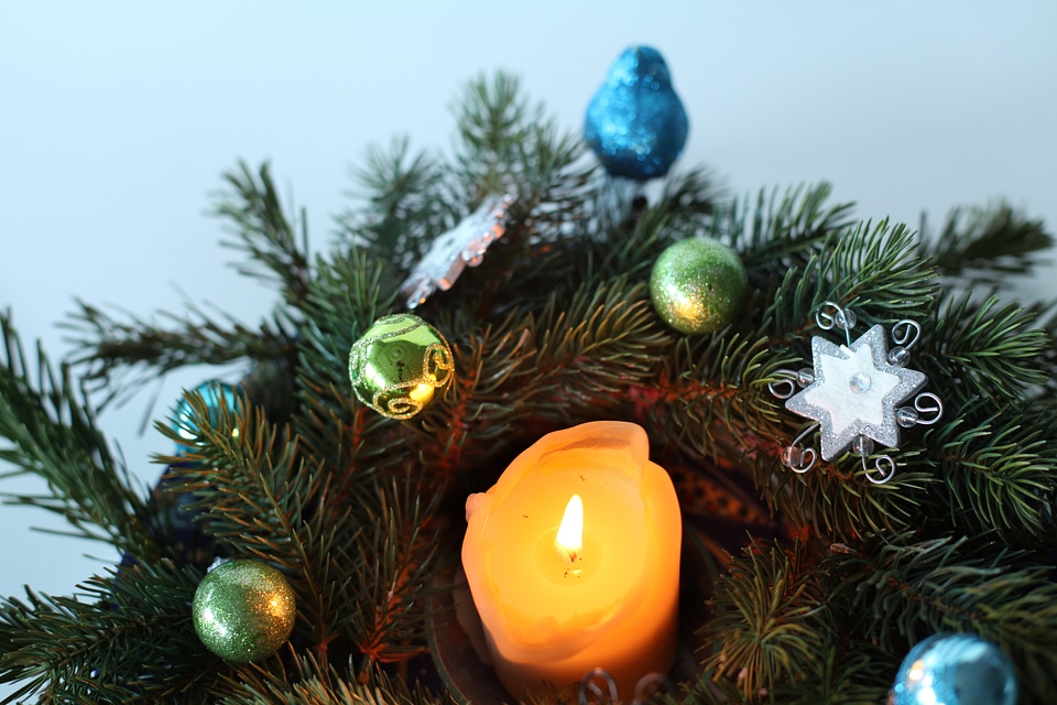 Advent flame candlelight