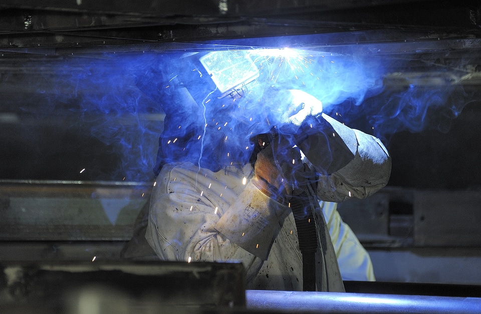 Welder industry face protection