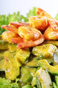 Salad avocado shrimp salad