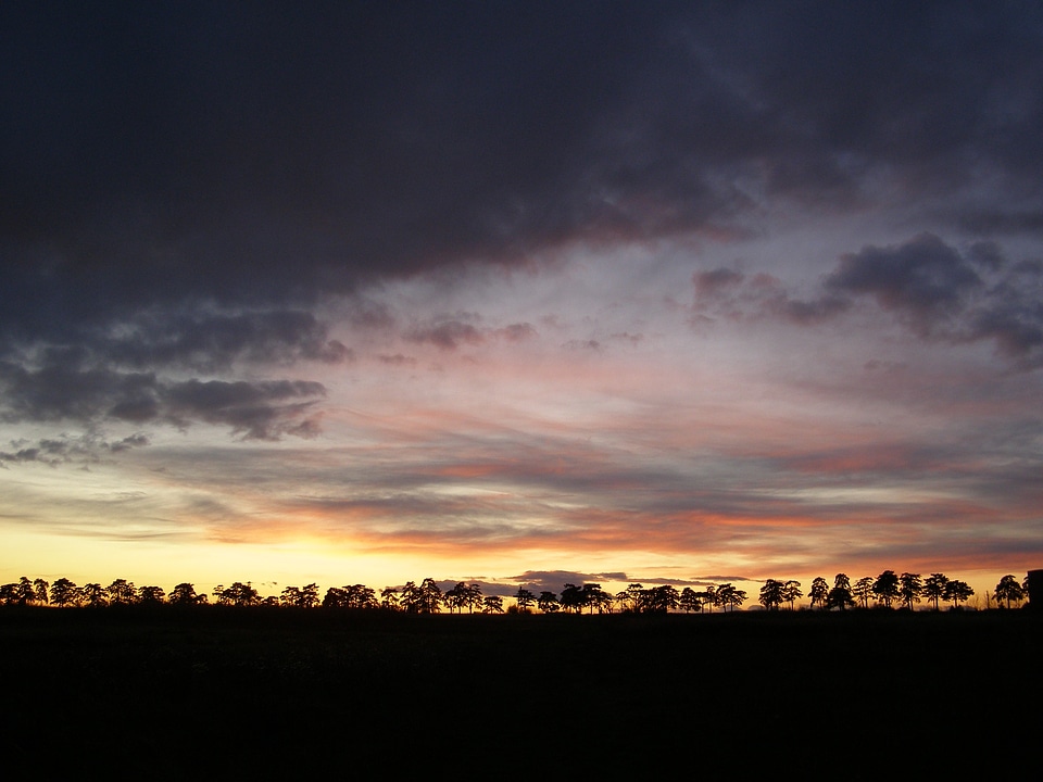 Landscape storm starting up