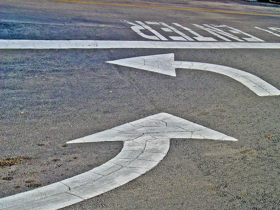 Asphalt line white background