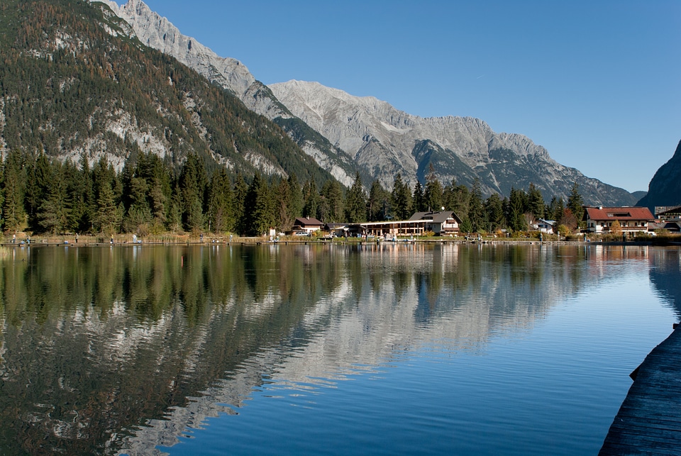 Clouds lake water