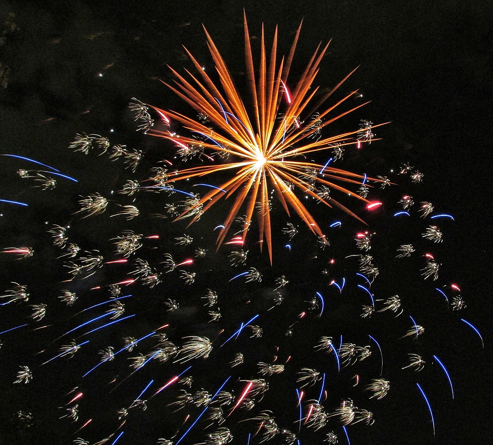 Pyrotechnics lights fireworks