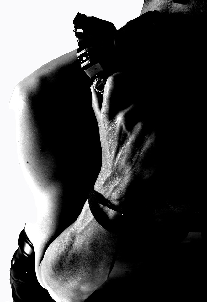 Posture black and white camera