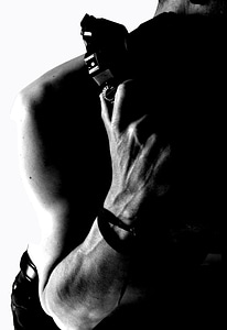 Posture black and white camera
