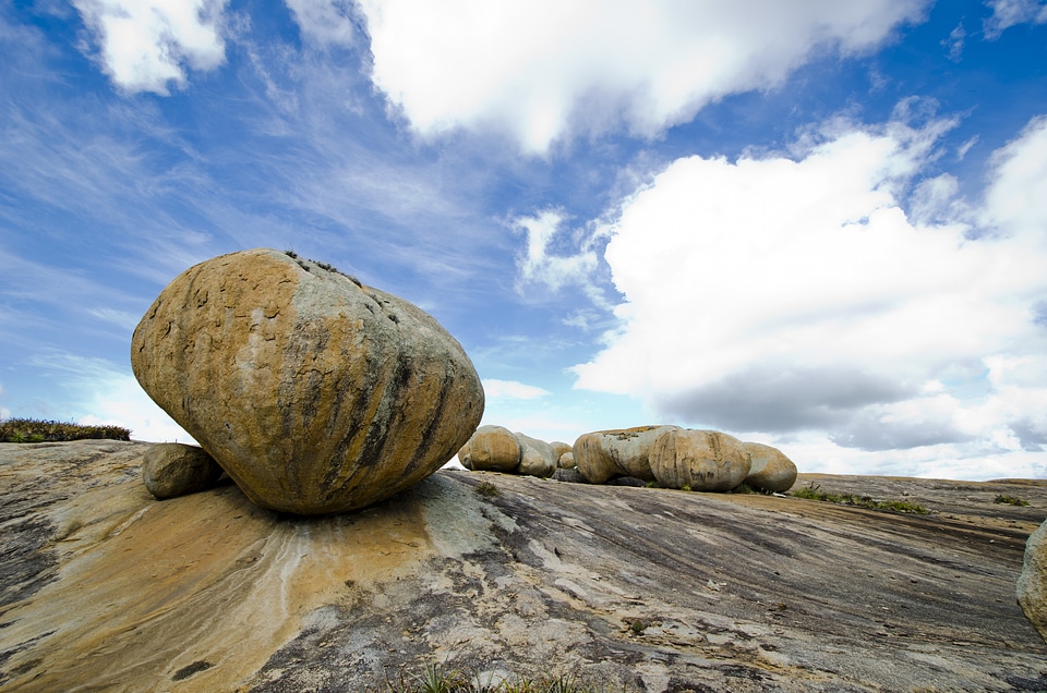 Rock sky landscape