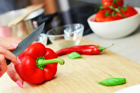 Red Peppers Vegetables photo