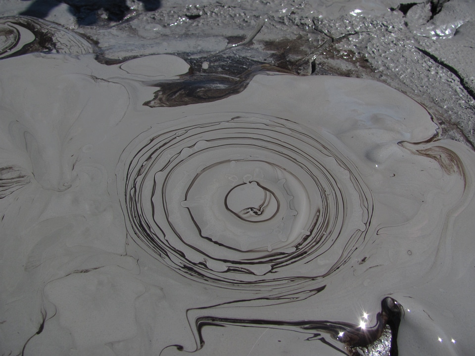 Volcanic boil nature