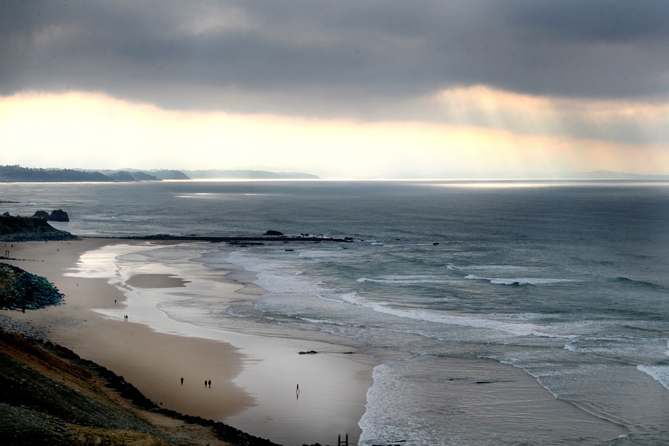 Sea beach basque coast