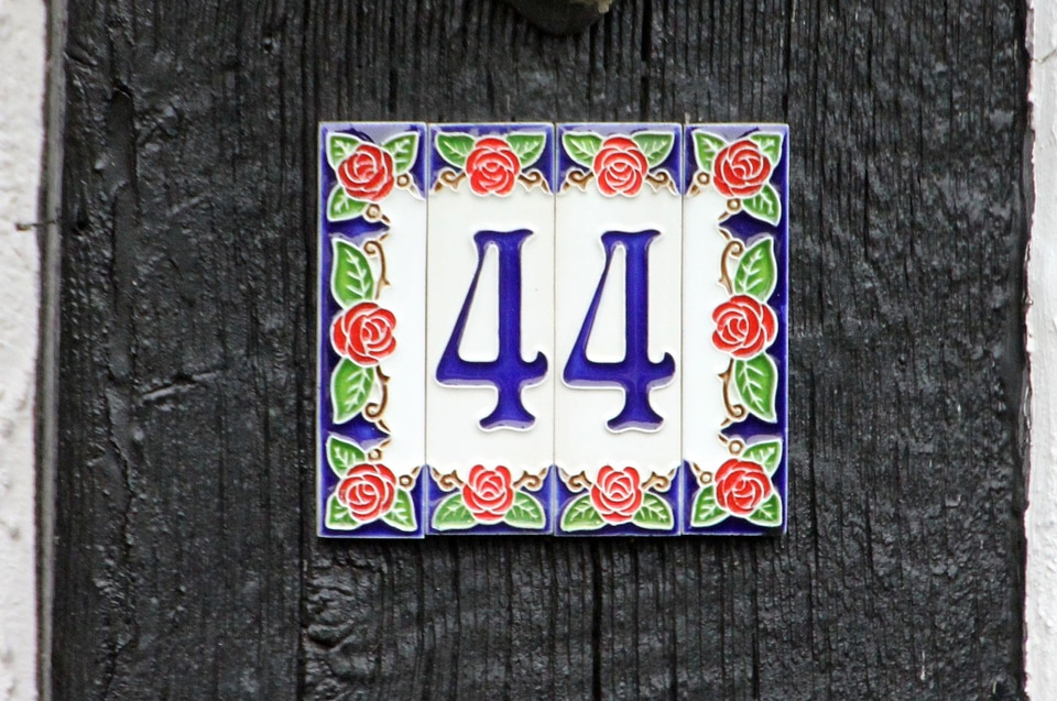 Digits 44 forty four