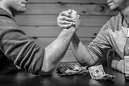 Arm Wrestling Money photo